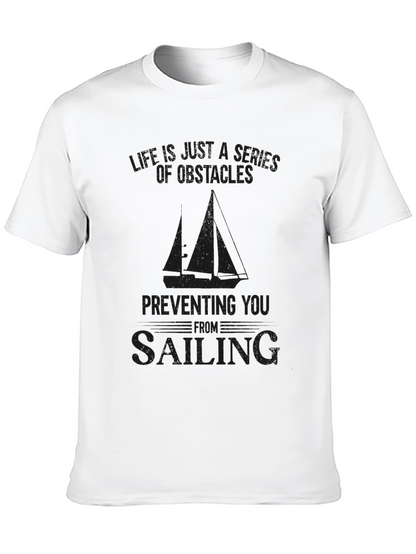 Obstacles to Sailing Graphic Tee - Black