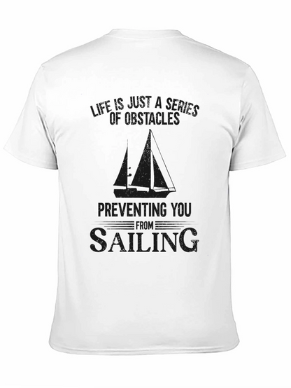 Obstacles to Sailing Graphic Tee - Black