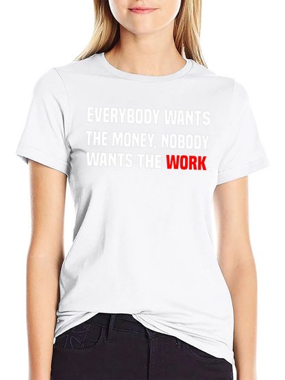 Everybody Wants Money Graphic Black Tee