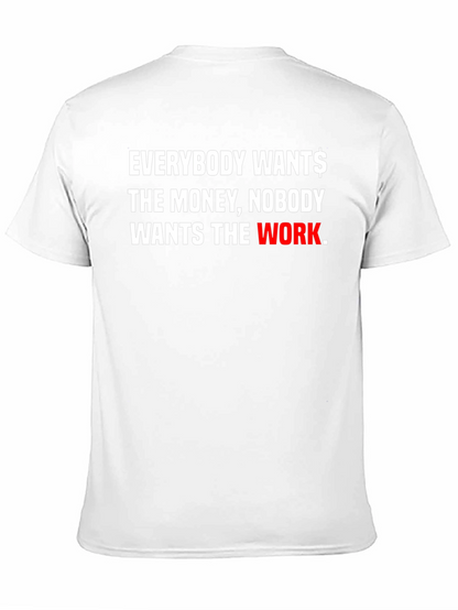 Everybody Wants Money Graphic Black Tee