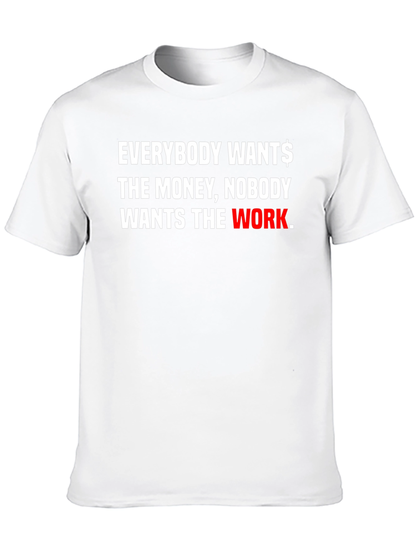 Everybody Wants Money Graphic Black Tee