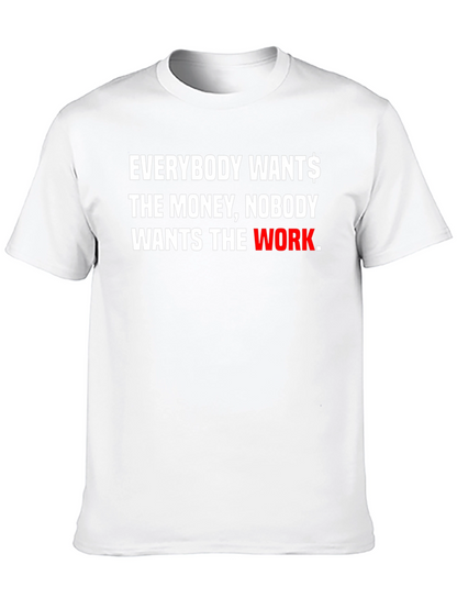Everybody Wants Money Graphic Black Tee