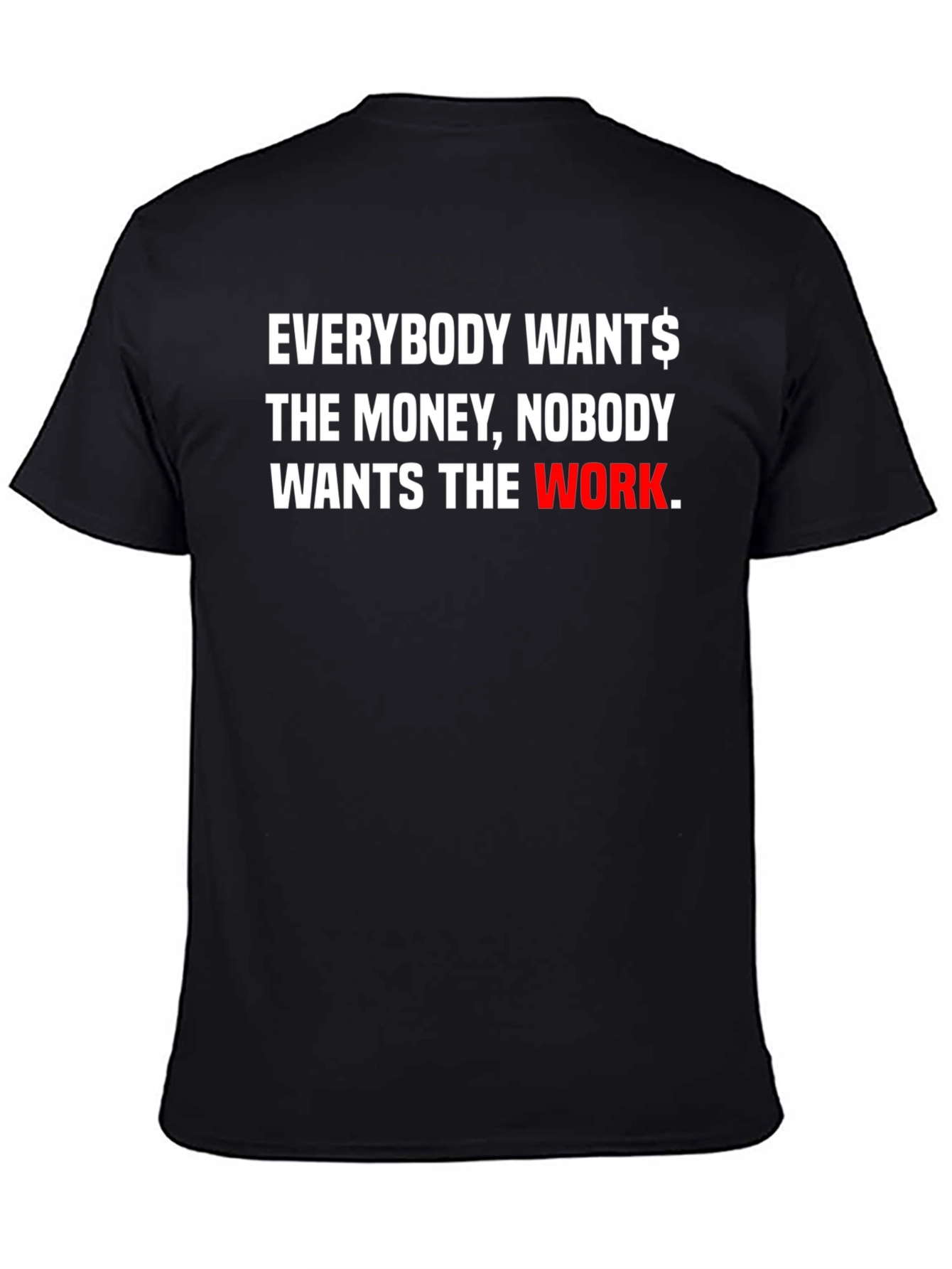 Everybody Wants Money Graphic Black Tee