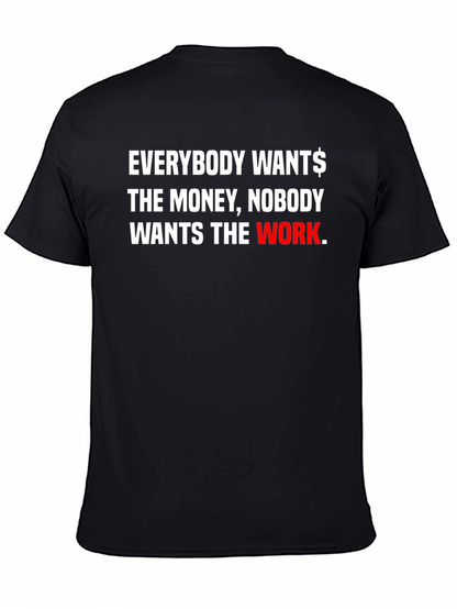 Everybody Wants Money Graphic Black Tee