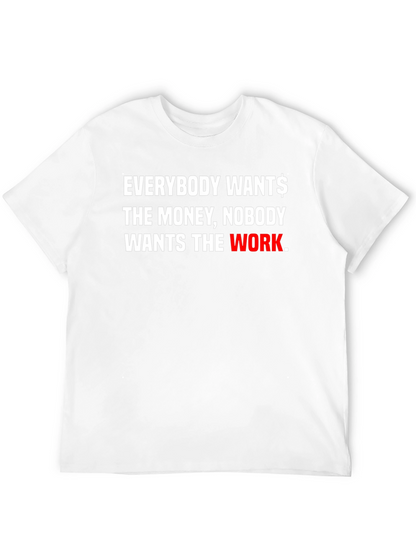 Everybody Wants Money Graphic Black Tee