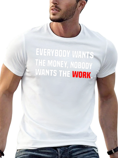 Everybody Wants Money Graphic Black Tee