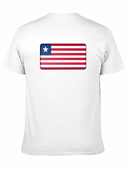 Liberia Flag T-Shirt - Black Patriotic Tee