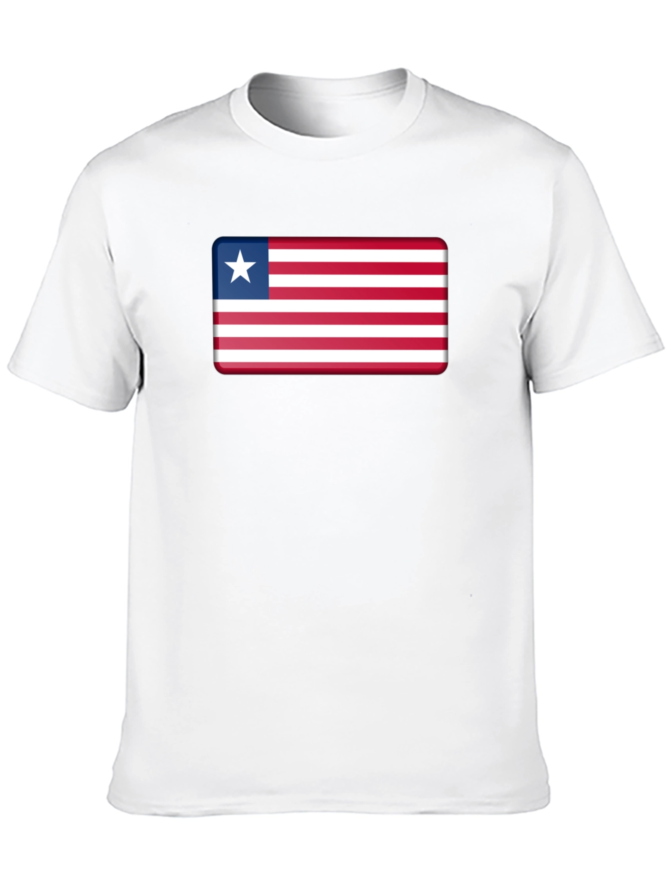 Liberia Flag T-Shirt - Black Patriotic Tee