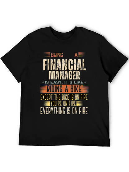 Financial Manager On Fire T-Shirt