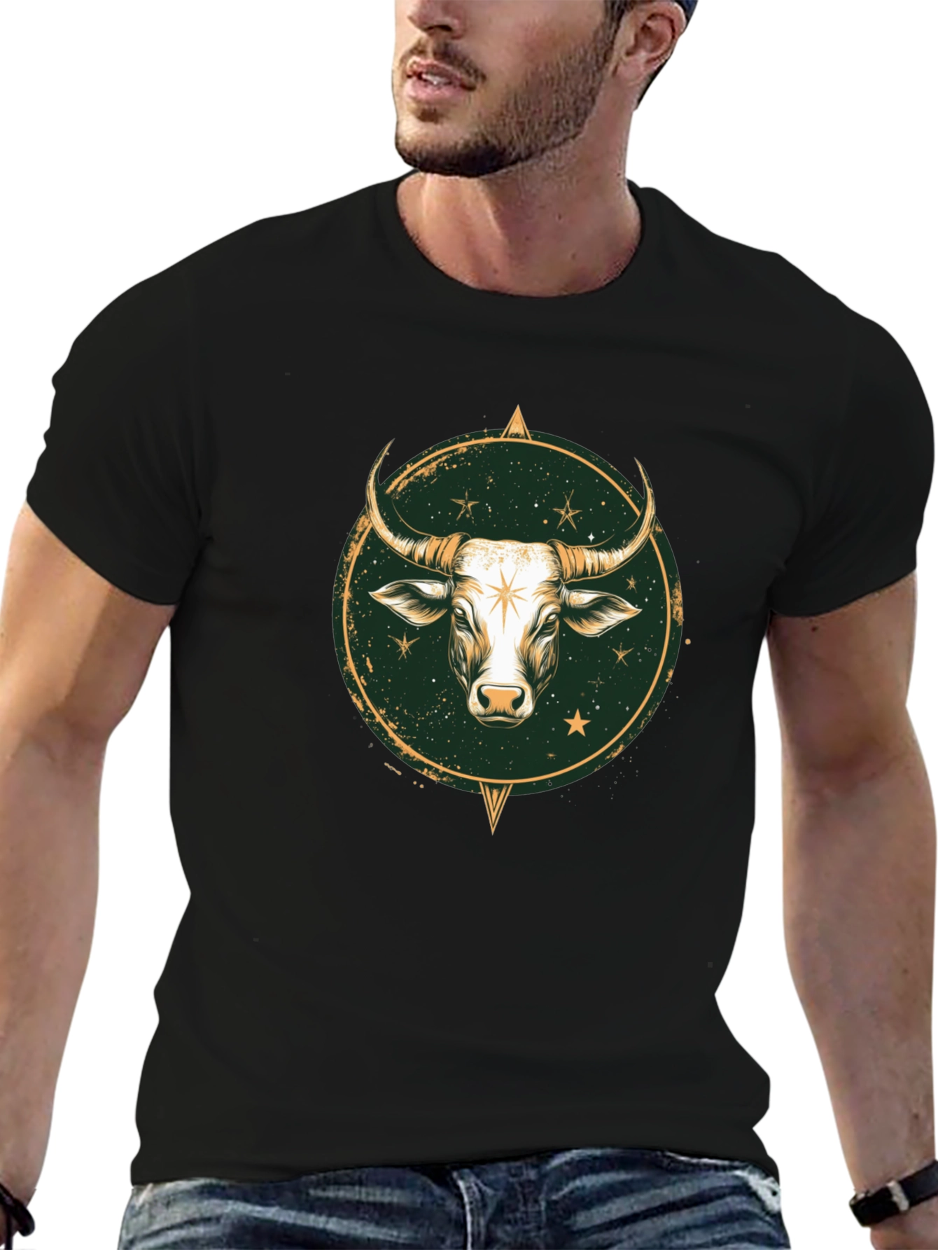 Taurus Zodiac Graphic Tee - Stylish Black T-Shirt