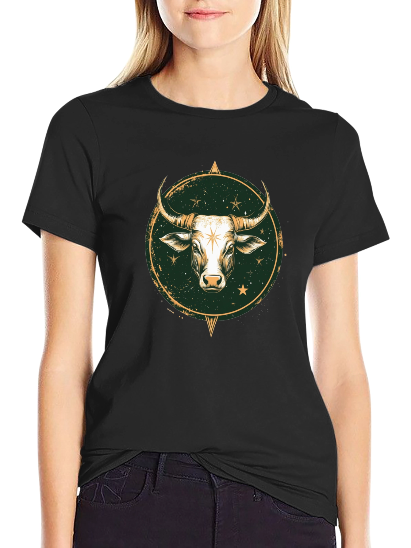 Taurus Zodiac Graphic Tee - Stylish Black T-Shirt