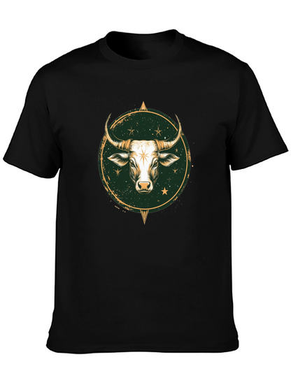 Taurus Zodiac Graphic Tee - Stylish Black T-Shirt