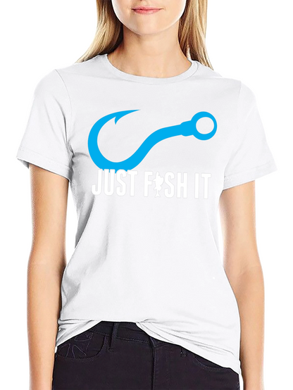 Just Fish It T-Shirt - Black Cotton Tee