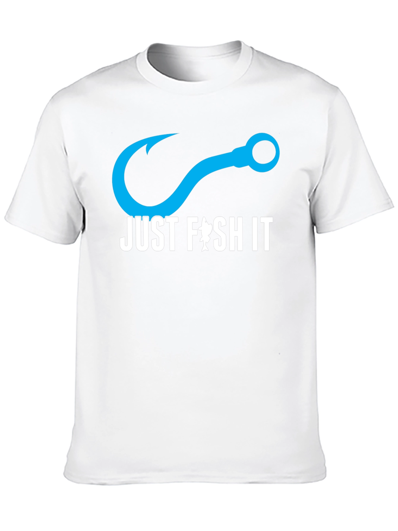 Just Fish It T-Shirt - Black Cotton Tee