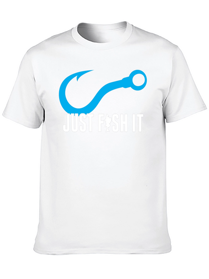 Just Fish It T-Shirt - Black Cotton Tee