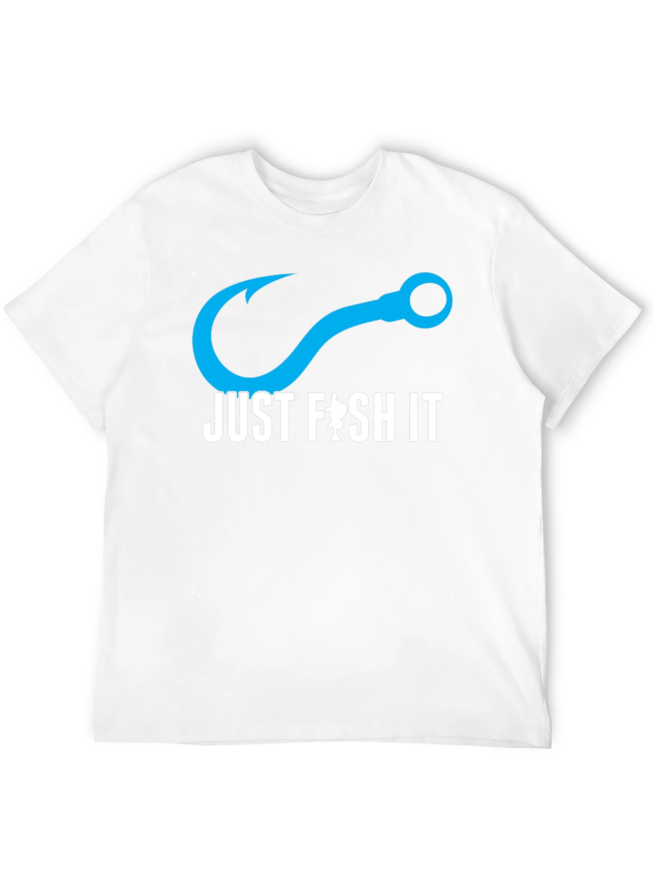 Just Fish It T-Shirt - Black Cotton Tee