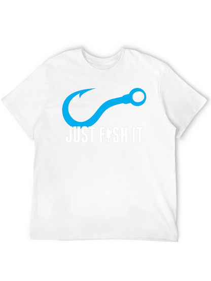 Just Fish It T-Shirt - Black Cotton Tee