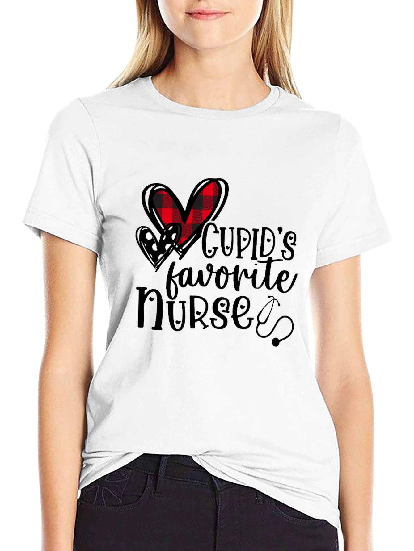 Cupids Favorite Nurse T-Shirt - Valentines Day Gift
