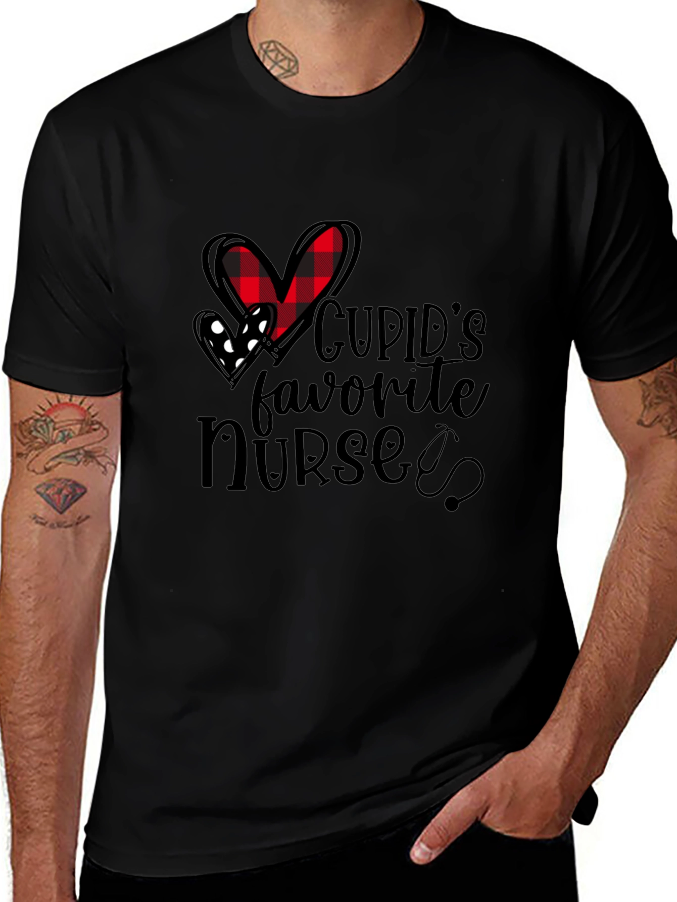 Cupids Favorite Nurse T-Shirt - Valentines Day Gift