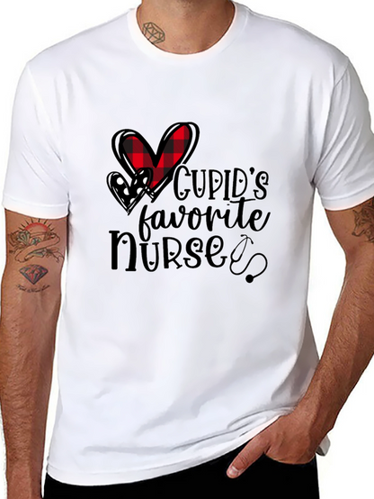 Cupids Favorite Nurse T-Shirt - Valentines Day Gift