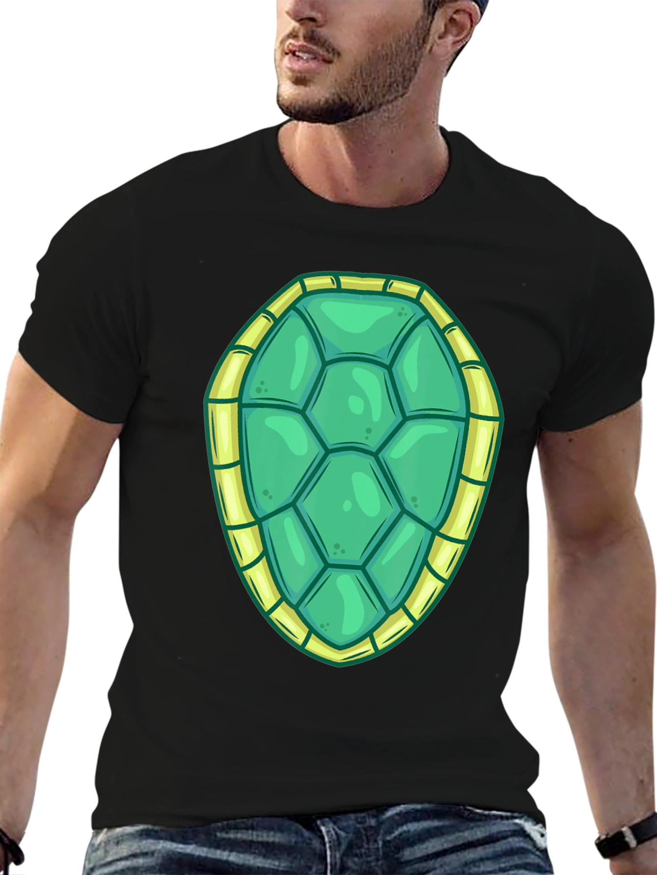 Turtle Shell Graphic Tee - Fun Costume T-Shirt
