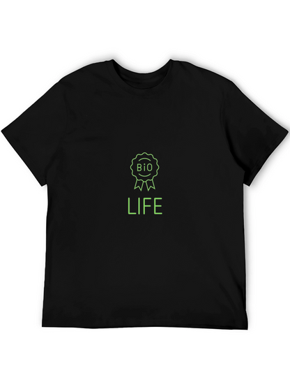 Bio Life Black T-Shirt - Eco Friendly Design
