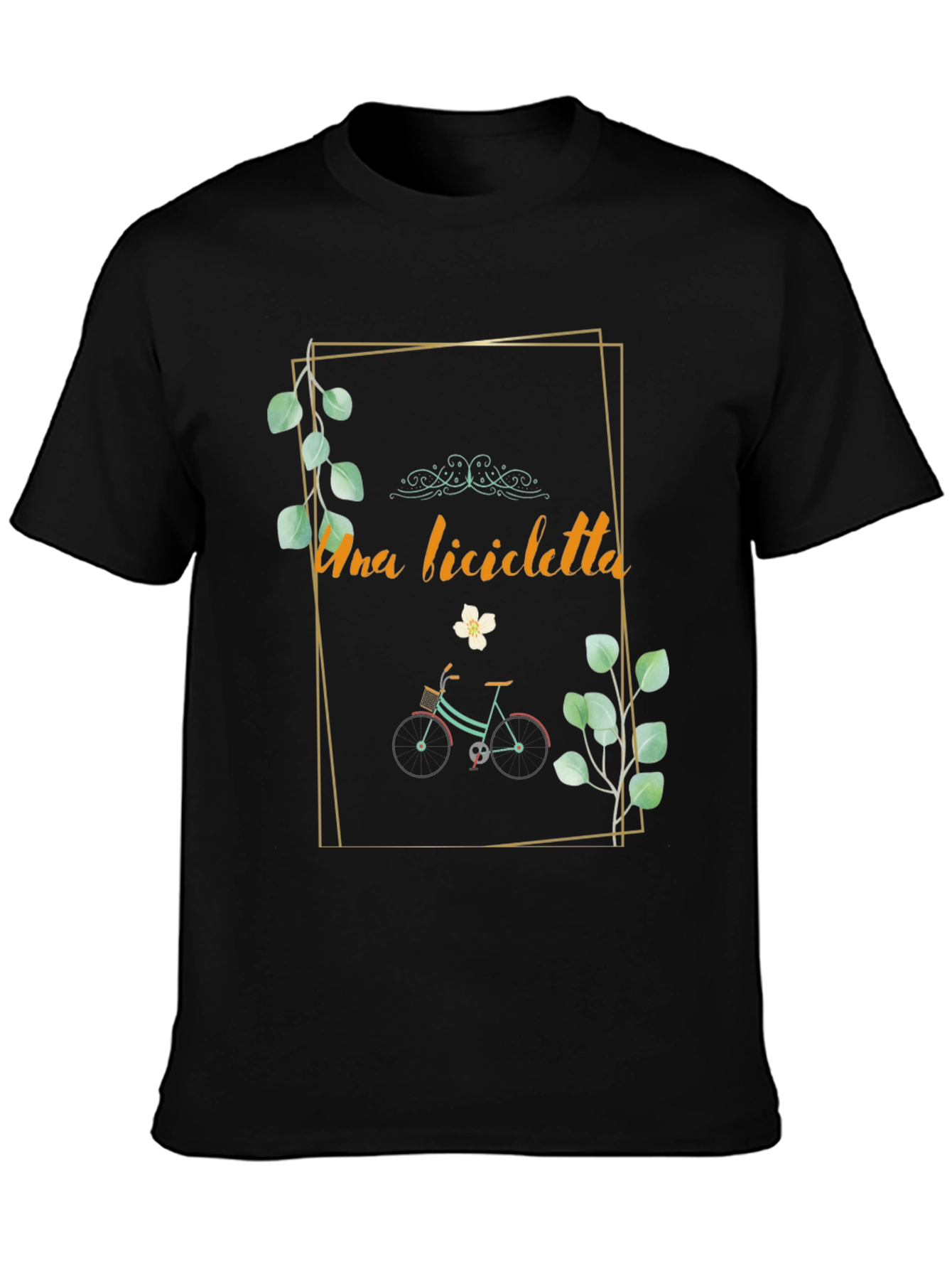 Stylish Una Bicicletta Graphic Tee
