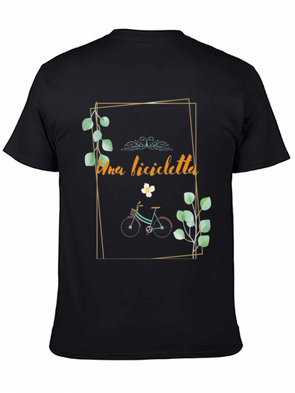 Stylish Una Bicicletta Graphic Tee
