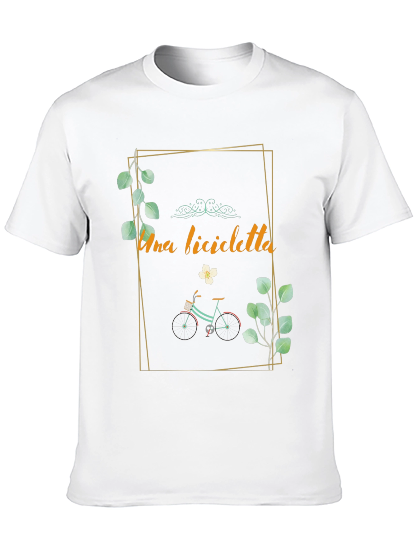 Stylish Una Bicicletta Graphic Tee
