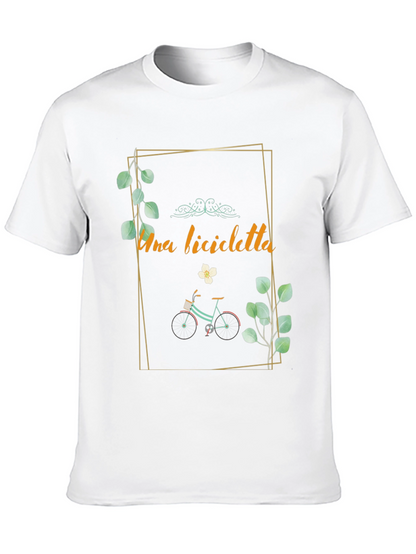 Stylish Una Bicicletta Graphic Tee