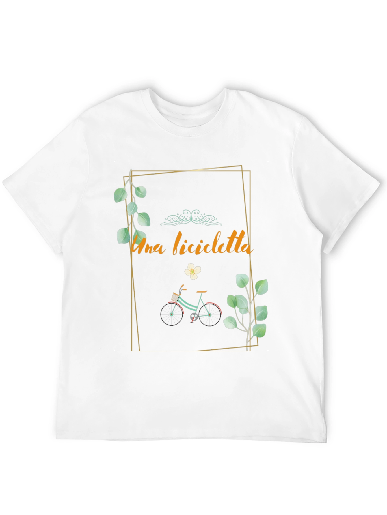 Stylish Una Bicicletta Graphic Tee