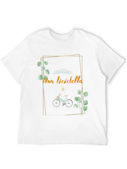 Stylish Una Bicicletta Graphic Tee