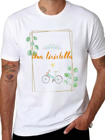 Stylish Una Bicicletta Graphic Tee