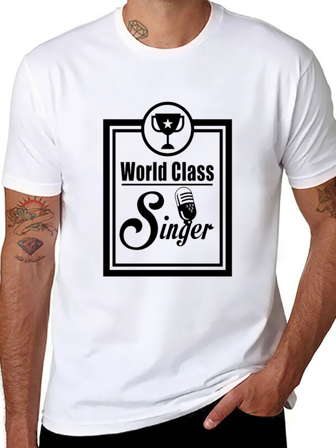 World Class Singer Black T-Shirt
