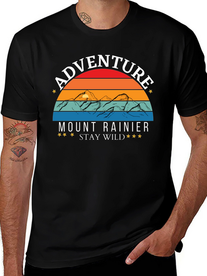 Mount Rainier Adventure Tee - Stay Wild!