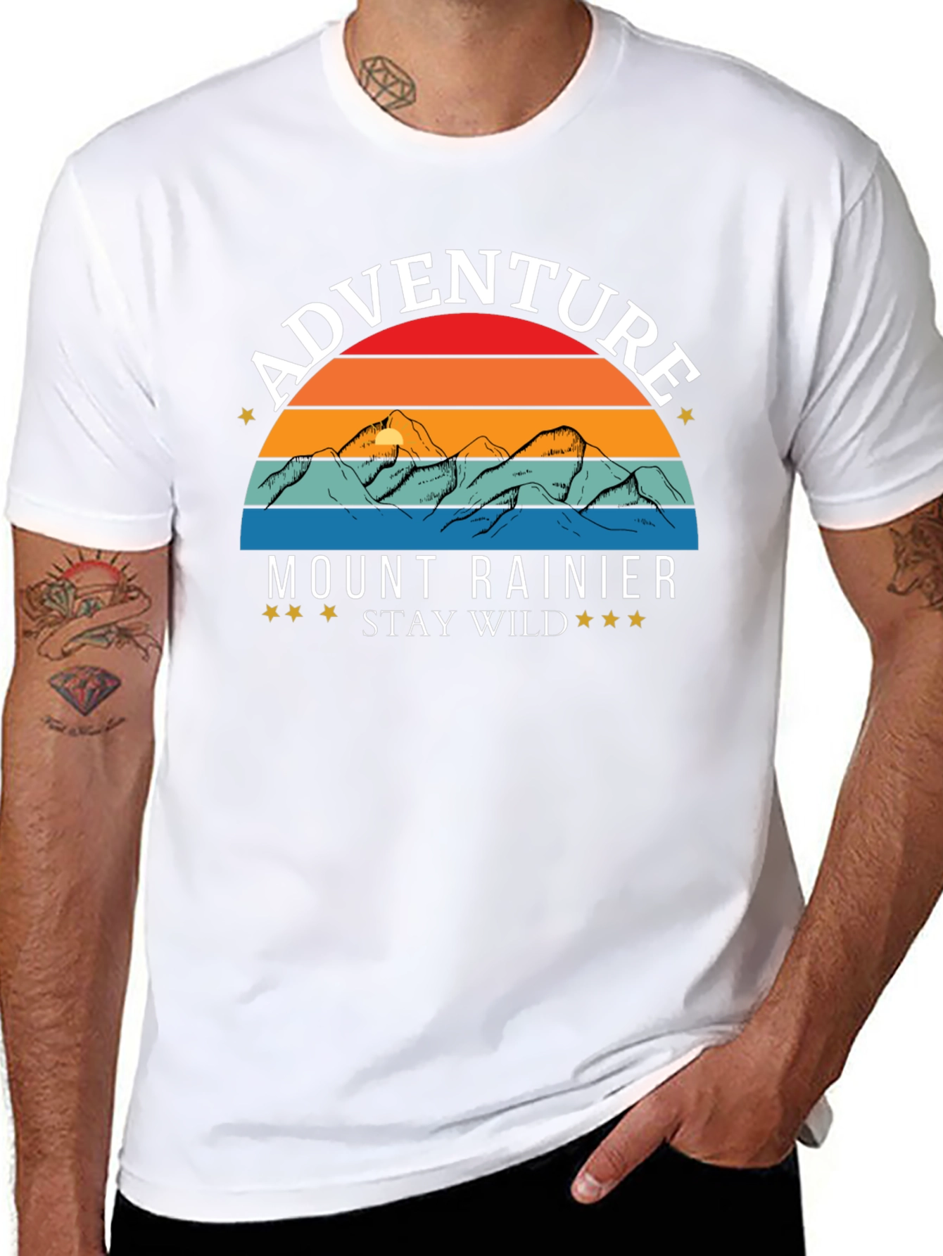 Mount Rainier Adventure Tee - Stay Wild!
