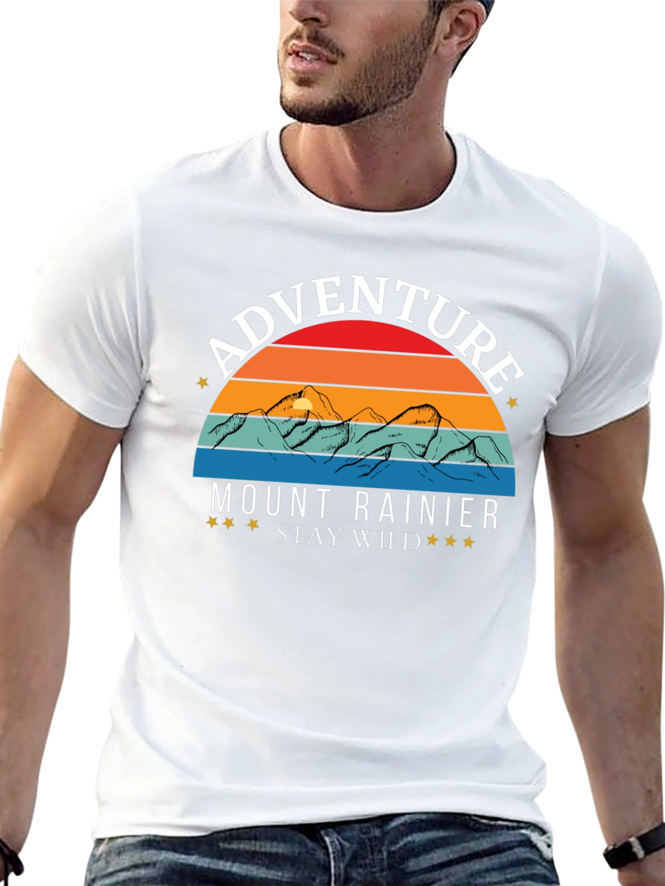 Mount Rainier Adventure Tee - Stay Wild!