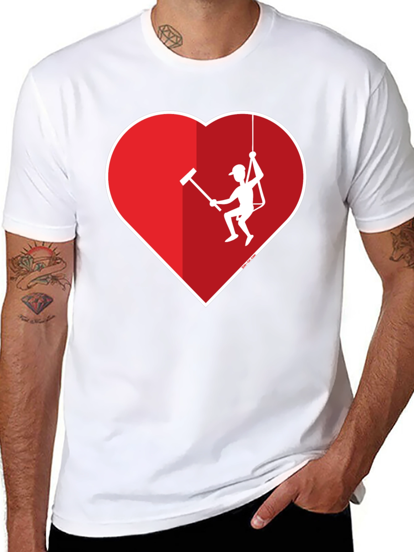 Heart Window Washer Graphic Tee