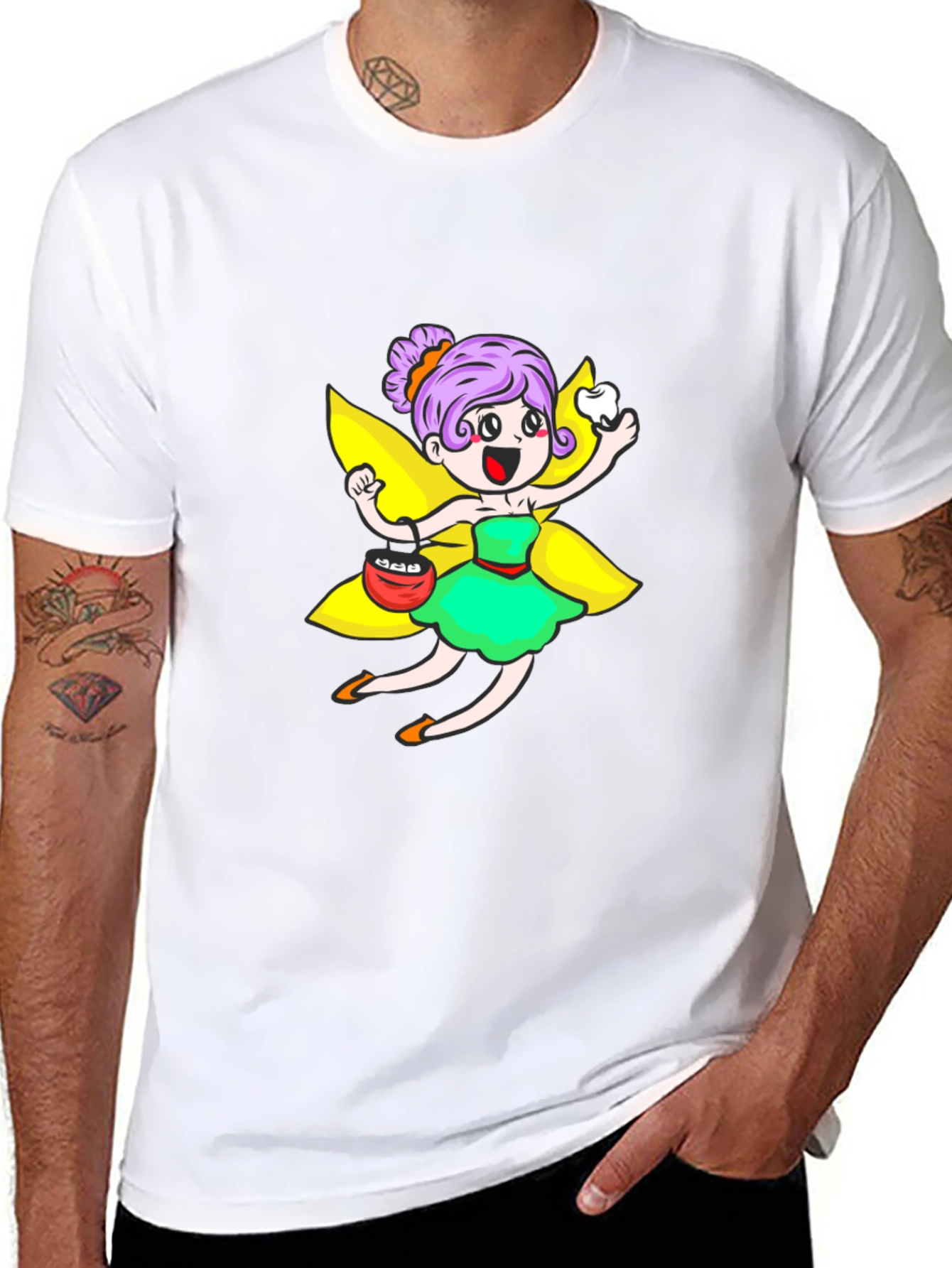 Tooth Fairy Graphic Tee - Black