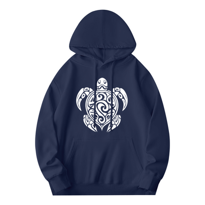Streetwear Hoodie - White Stylized Tribal