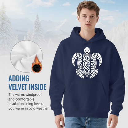 Streetwear Hoodie - White Stylized Tribal