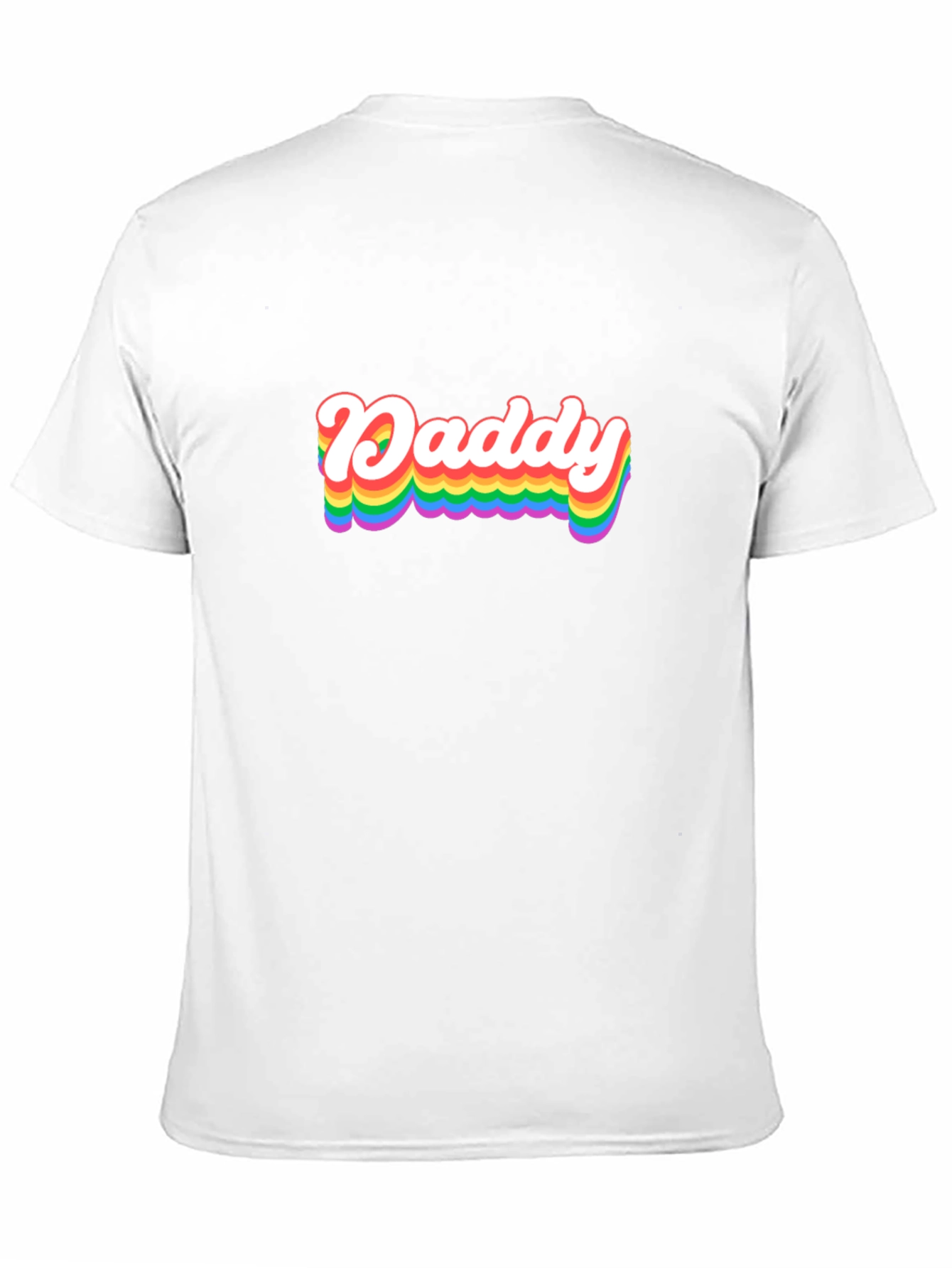 Rainbow Daddy Graphic Tee - Black Cotton Blend Shirt