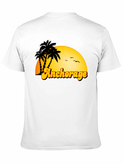 Anchorage Palm Tree Sunset T-Shirt