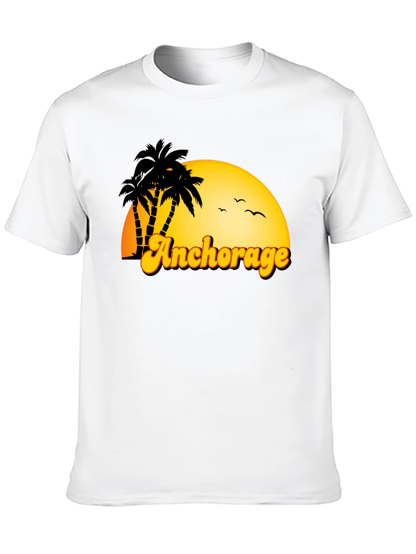 Anchorage Palm Tree Sunset T-Shirt