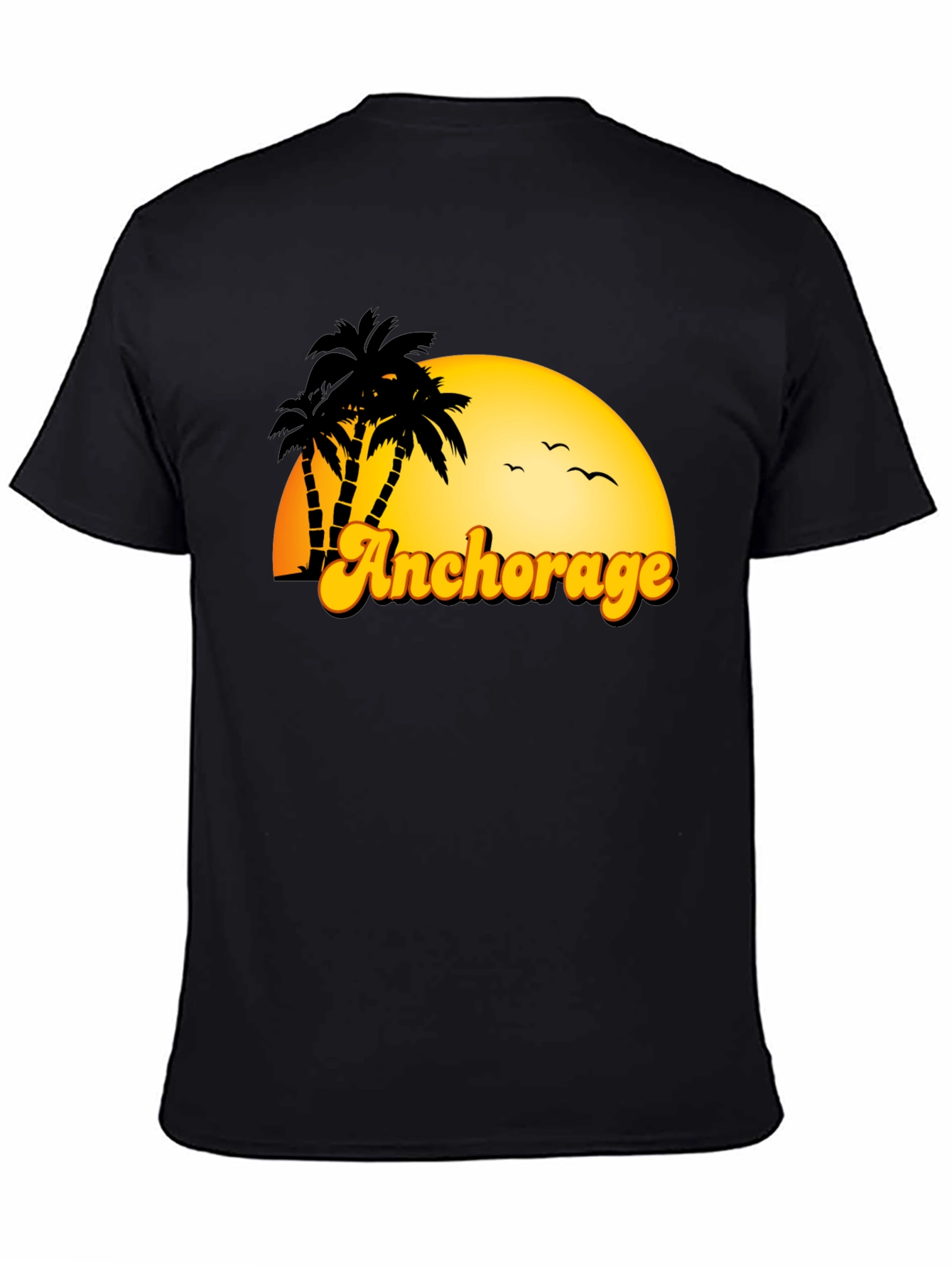 Anchorage Palm Tree Sunset T-Shirt