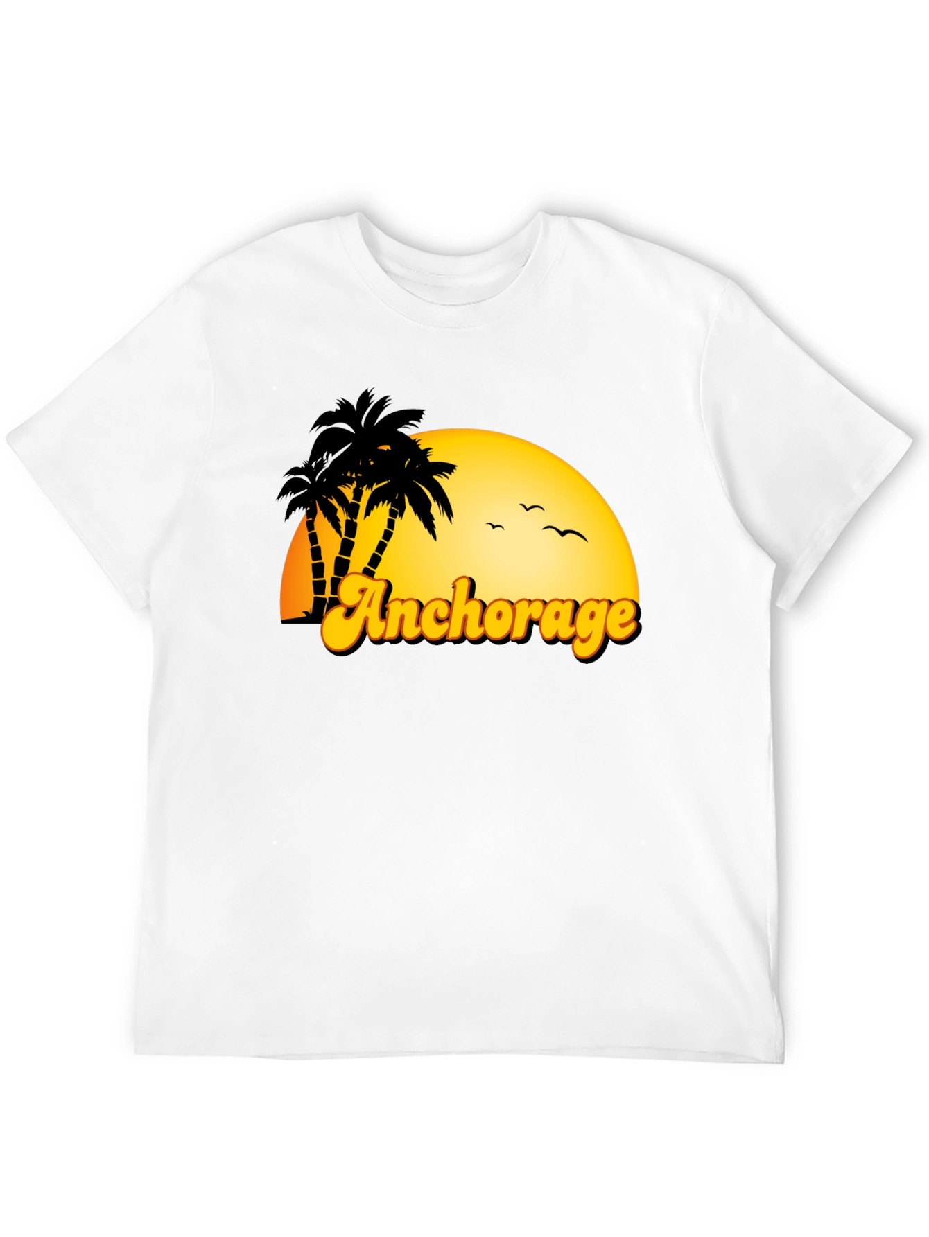 Anchorage Palm Tree Sunset T-Shirt