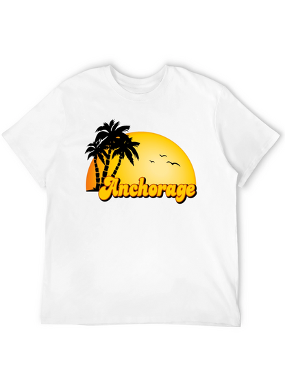 Anchorage Palm Tree Sunset T-Shirt