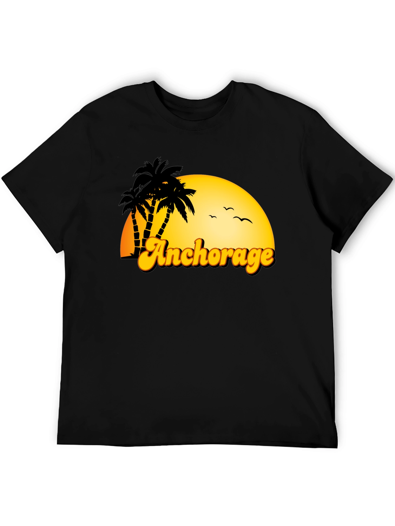 Anchorage Palm Tree Sunset T-Shirt