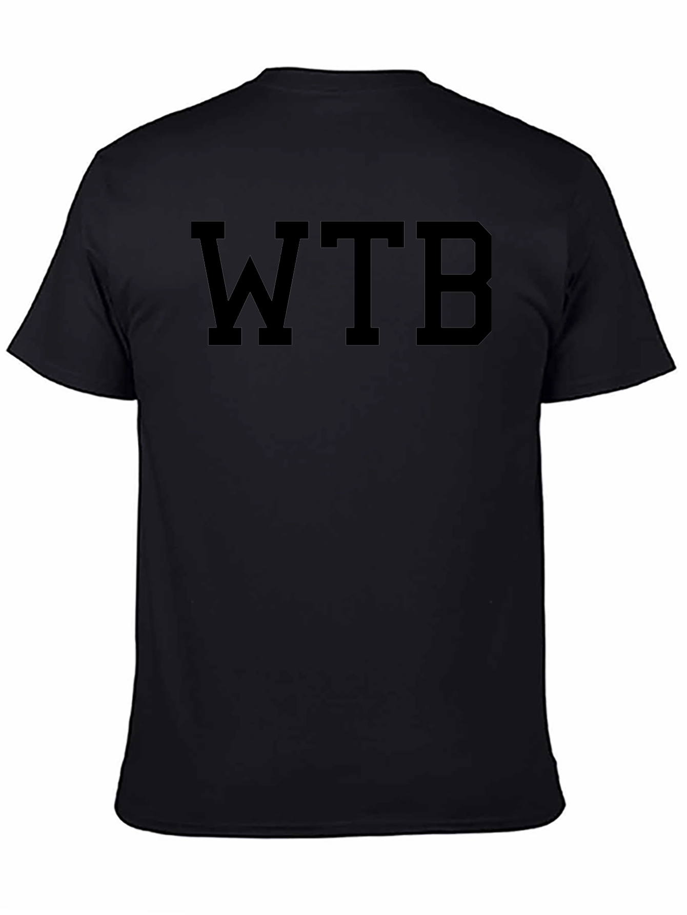 WTB Bold Black Tee - Mens Fashion