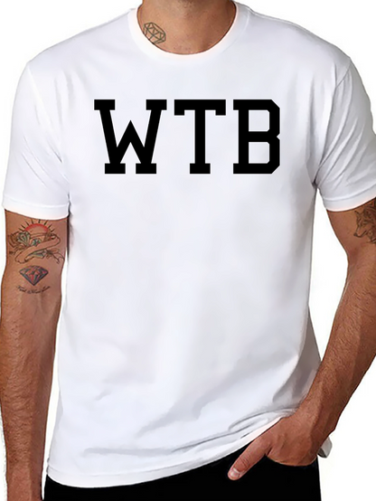 WTB Bold Black Tee - Mens Fashion